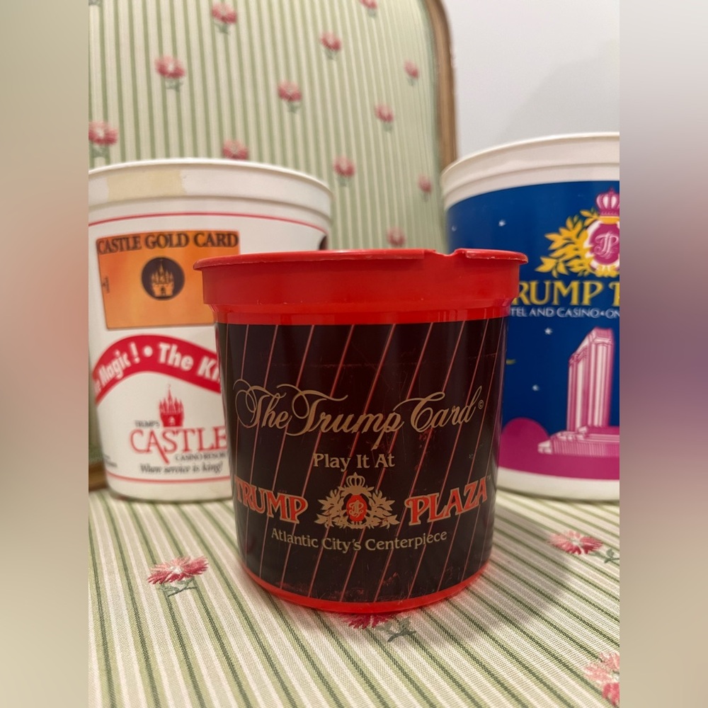 DONALD TRUMP Casino Buckets - TRUMP PLAZA + TRUMP'S CASTLE - Picture 3 of 10